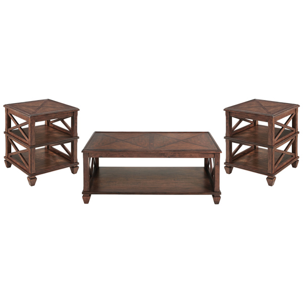 Alaterre Furniture Stockbridge 3-Piece Wood Living Room Set, Length: 26 ANSB0221162